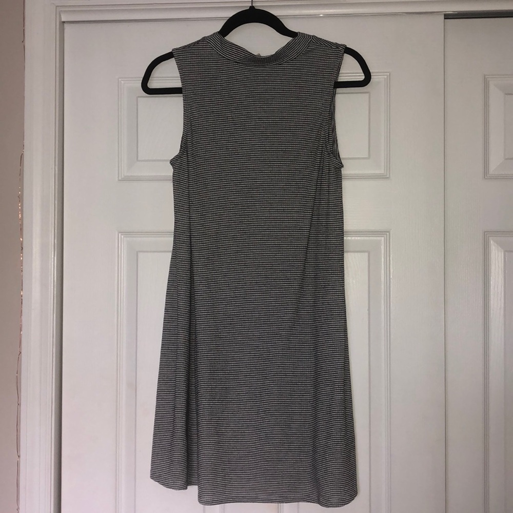 Black and white striped sundress